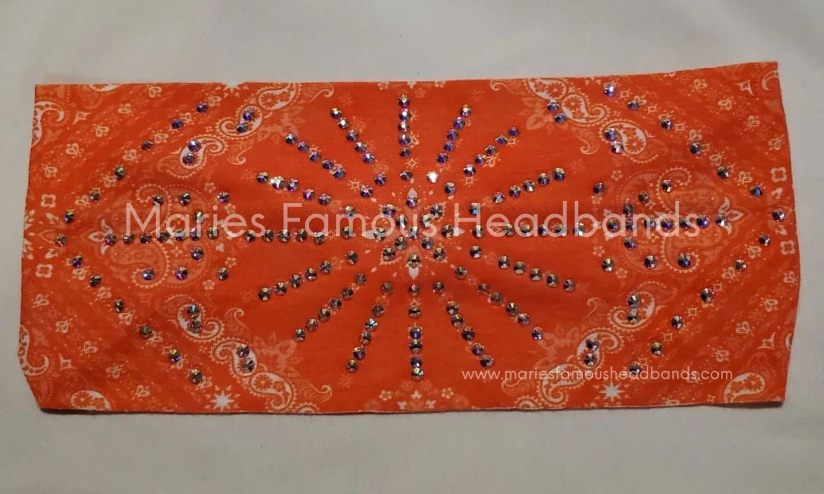 Orange Paisley