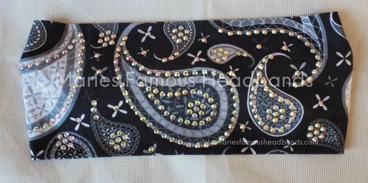 Black & Gray Paisley