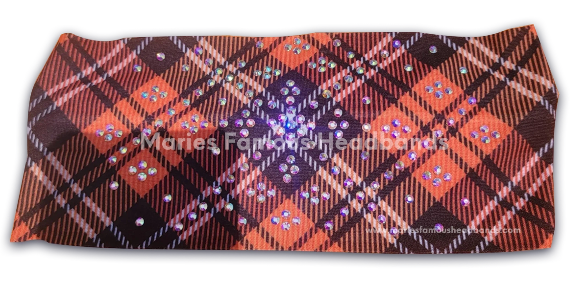 Orange and Black Checkered